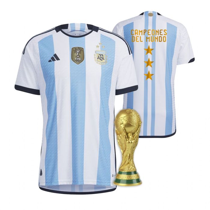 Men's Argentina 3 Stars National Football 2022 World Cup Champions J -  Bustlight