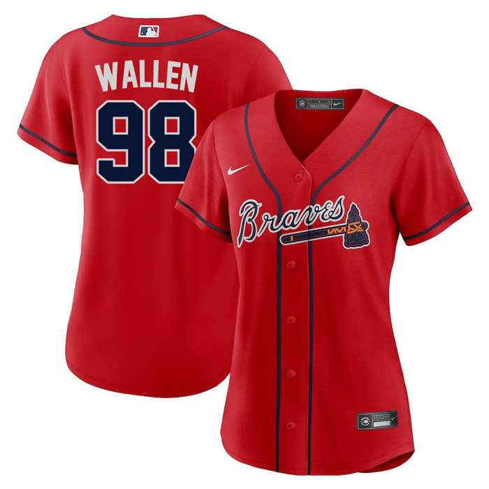 morgan wallen red braves jersey｜TikTok Search