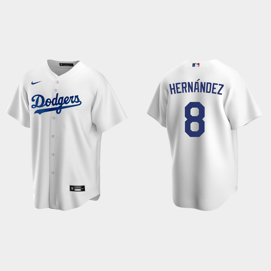 Kike Hernandez #8 Los Angeles Dodgers White Jersey - All Stitched - Nebgift